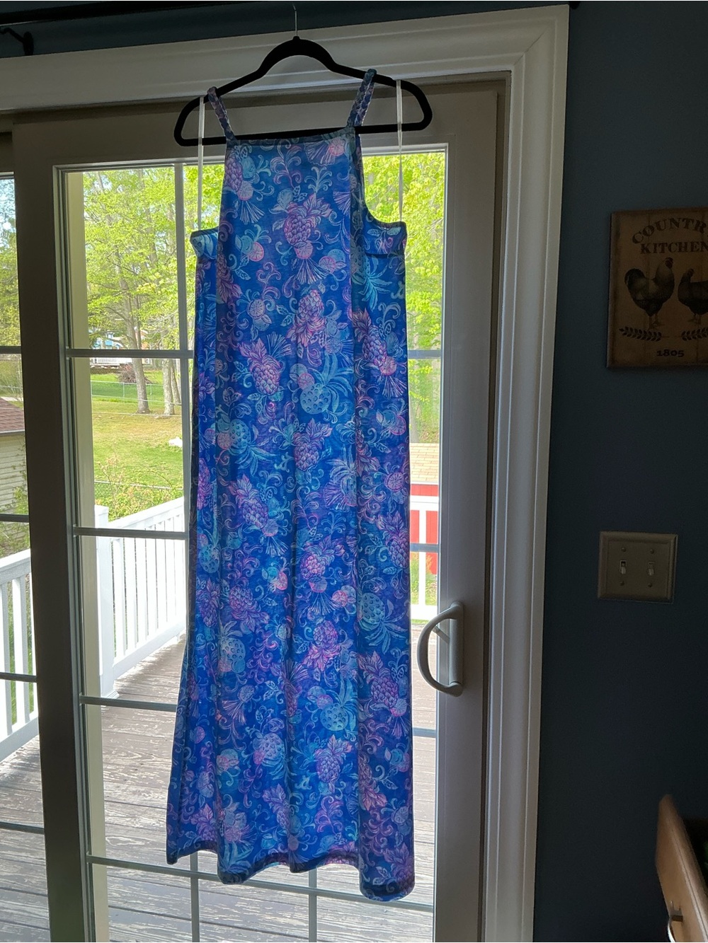 Lilly Pulitzer Blue Floral Maxi Dress - Picture 8 of 8
